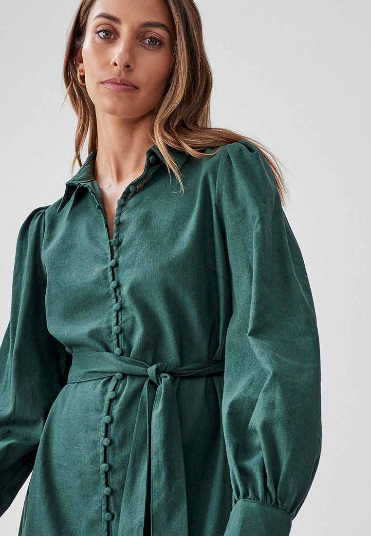 CALLI JAY - Shirt dress - emerald/dark green - Zalando CALLI JAY - Shirt dress - emerald/dark green - Zalando