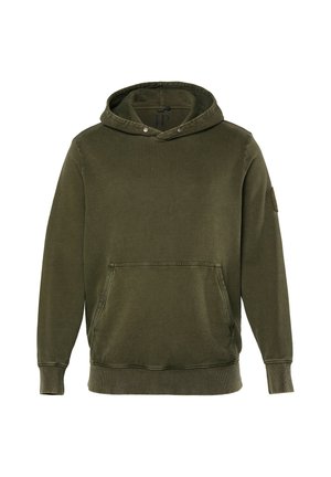 JP1880, HOODIE, ACID WASH, HOODED SWEATER, VINTAGE LOOK, UP TO 8XL - Hoodie - fir green