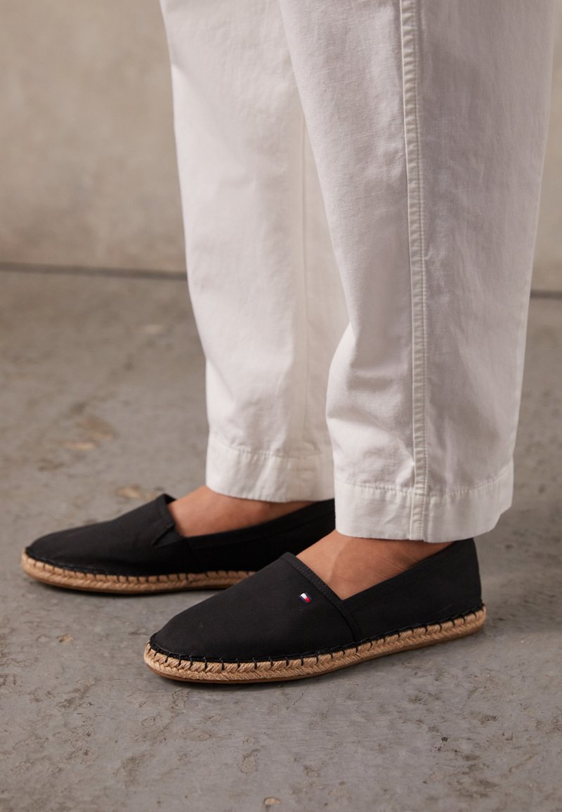 Hilfiger BASIC FLAT - Espadrilles - black/sort - Zalando.dk