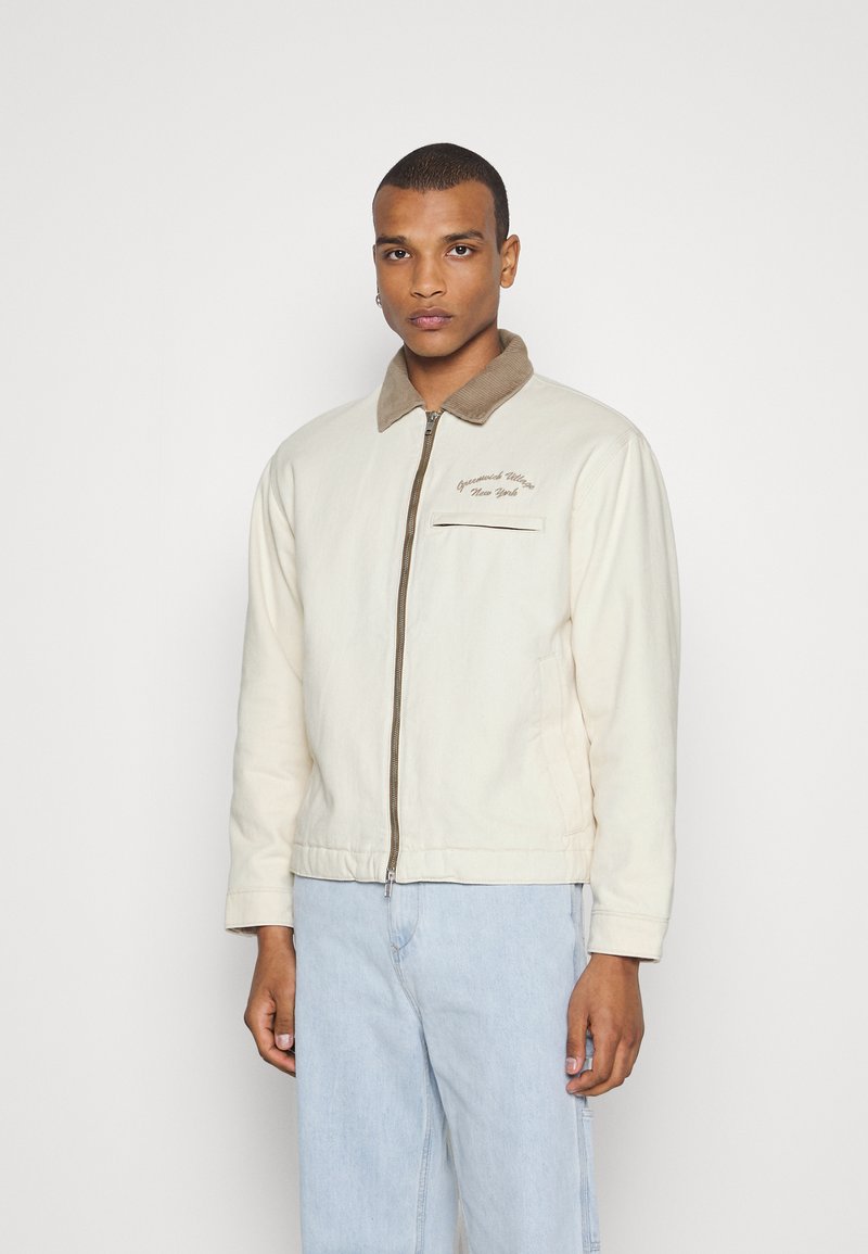 Abercrombie & Fitch WORKWEAR SHIRT JACKET Leichte Jacke birch/offwhite Zalando.at