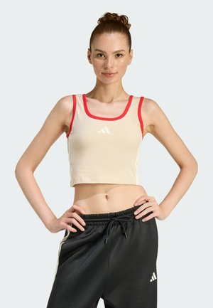 SPORTSWEAR STADIUM TANK - Débardeur - crystal linen   pure ruby   off white