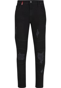 2Y Premium OSCAR RIPPED - Kavbojke slim fit - black