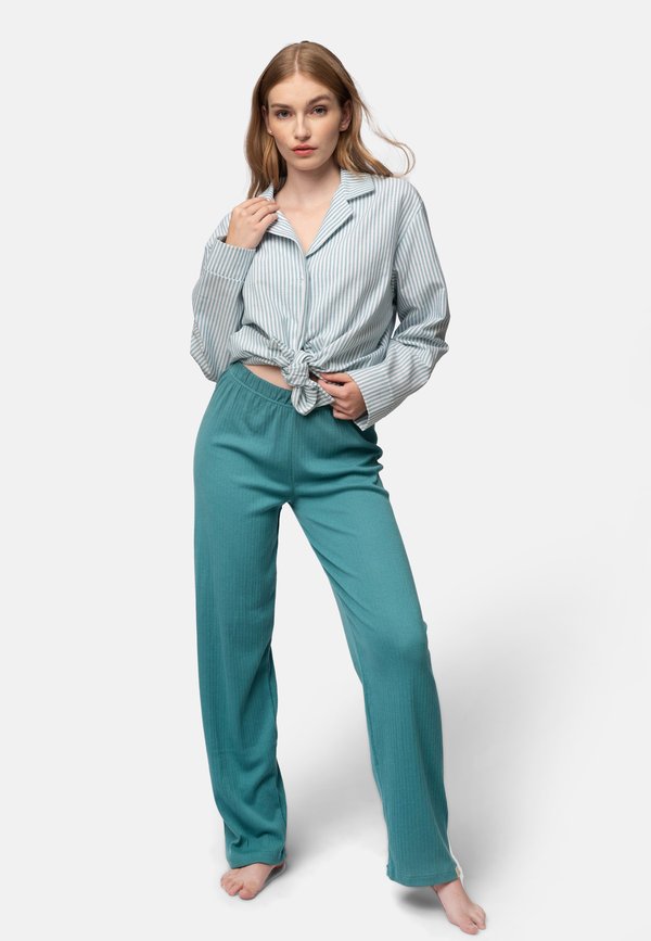 DERBY JAMA - Nachtwäsche Hose - hellblau