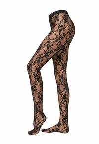 FLOREAL PATTERN - Strumpfhose - schwarz c pizzo nero