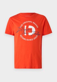 PRINTED - Potiskana majica - deep fiery orange