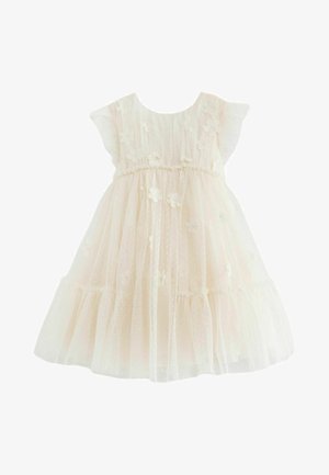 REGULAR FIT - Cocktail dress / Party dress - ecru white  flower