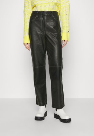 Leren broek - black