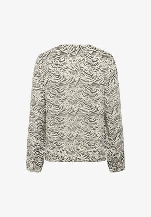 Kaffe DITTE - Blouse - black oyster turtledove animal