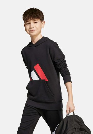 adidas Performance, SUDADERA TIPO CANGURO CON CAPUCHA ESSENTIALS UNISEX - Kapuzenpullover - black   pure ruby   white