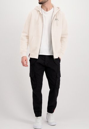 Sweater met rits - white