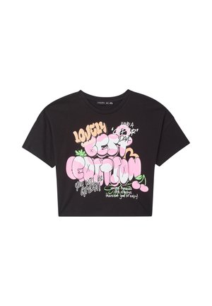 T-shirt con stampa - nero