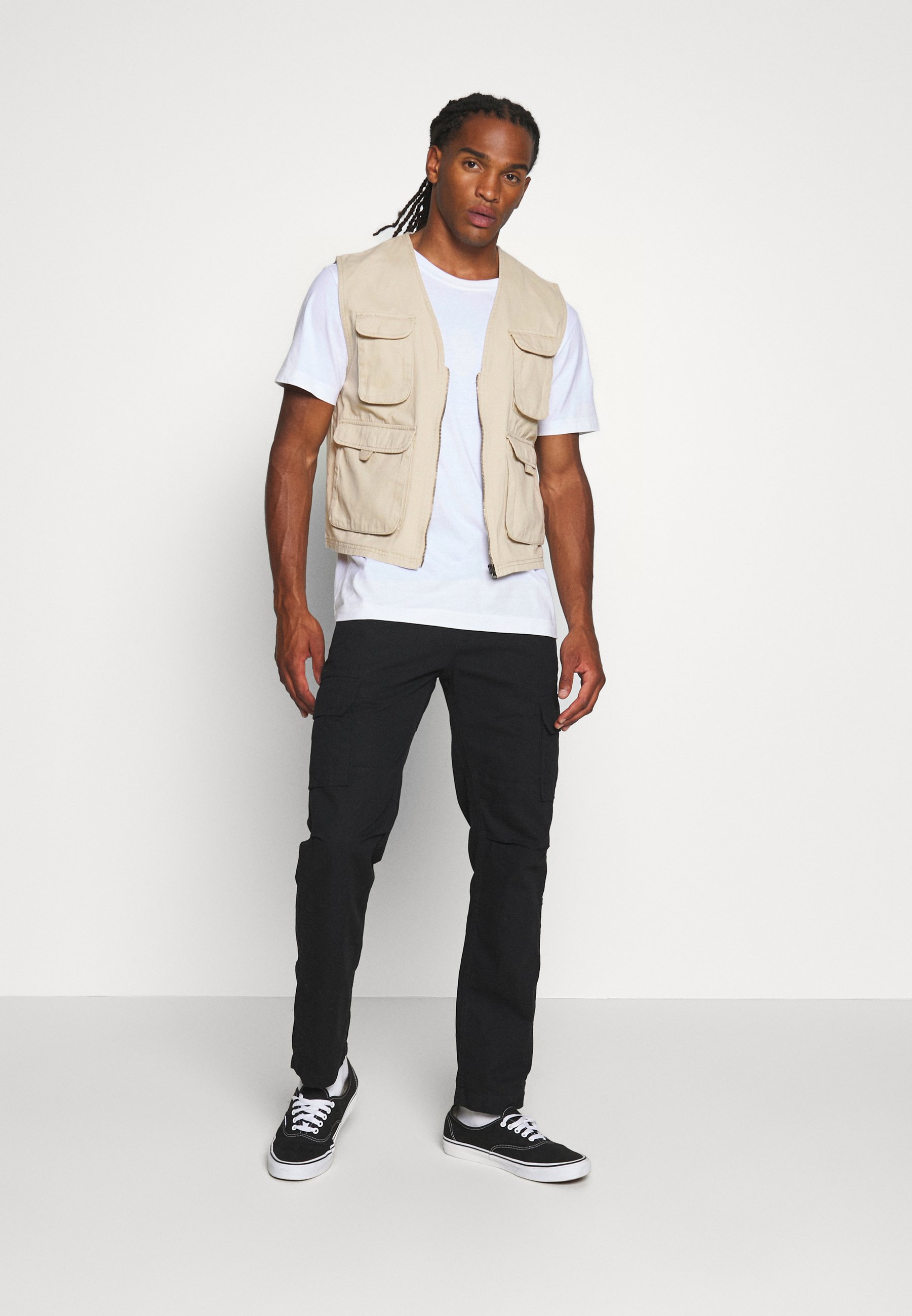 Brave Soul Vest stone Zalando.no Brave Soul Vest - stone