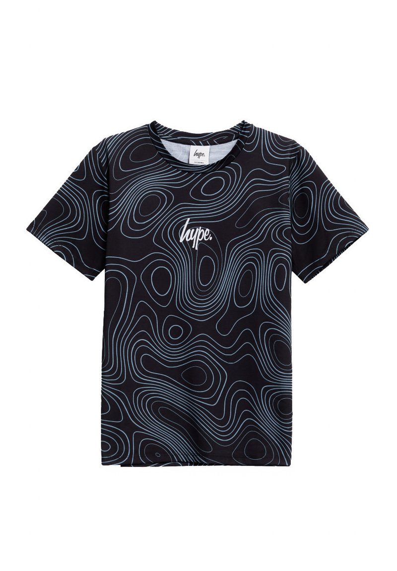 Hype T-shirt print zwart