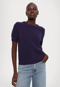 MICHAEL Michael Kors SHORT SHAKER  - Džemper - dark iris