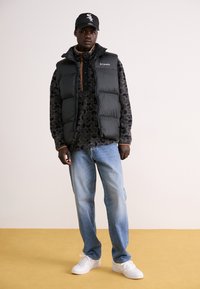 Columbia HELVETIA™ PRINTED HALF SNAP - Fleecová mikina - black retroscape