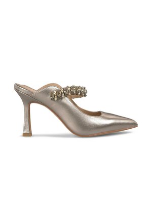 Mules à talons - bronze