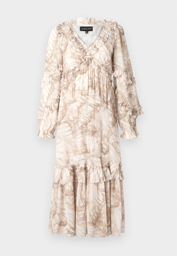 FLUTTER LONG SLEEVE BALLERINA DRESS - Occasion wear - chestnut4