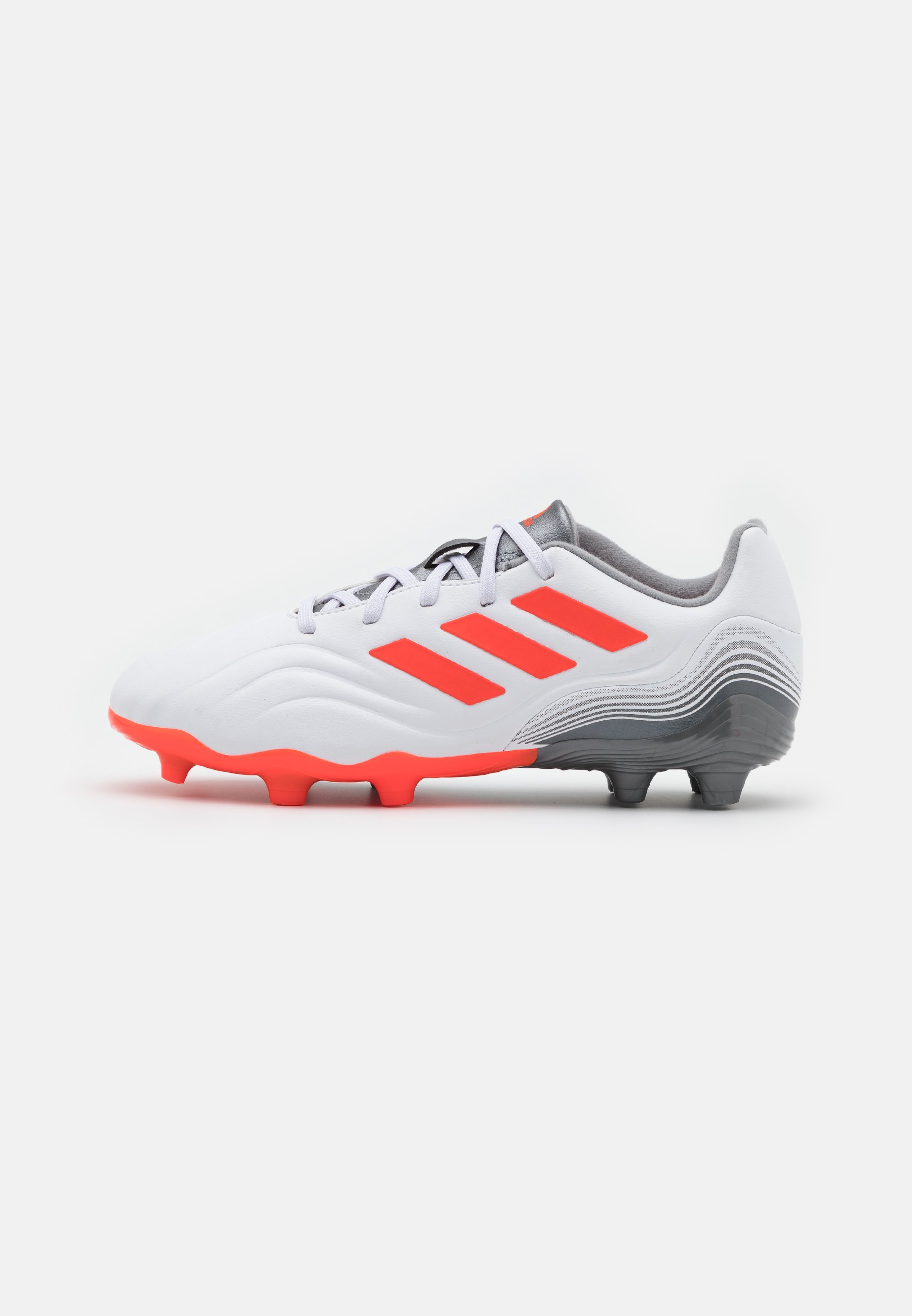 adidas Performance COPA SENSE.3 FG UNISEX - Futbolo batai su išlietais  kapliukais - footwear white/solar red/iron metallic/balta - Zalando.lt