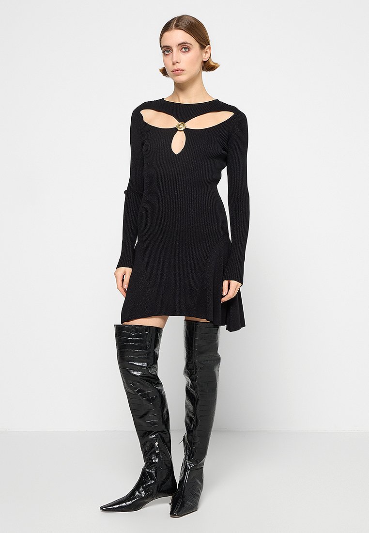 Just Cavalli Gebreide jurk zwart