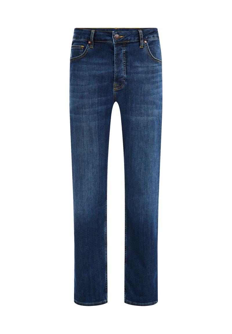 WE Fashion Straight leg jeans donkerblauw