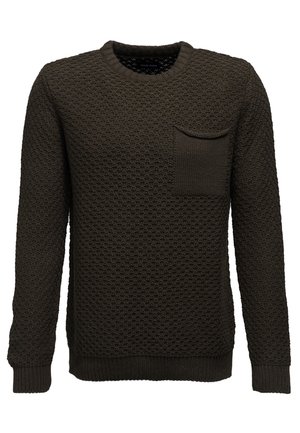 Strickpullover - olive