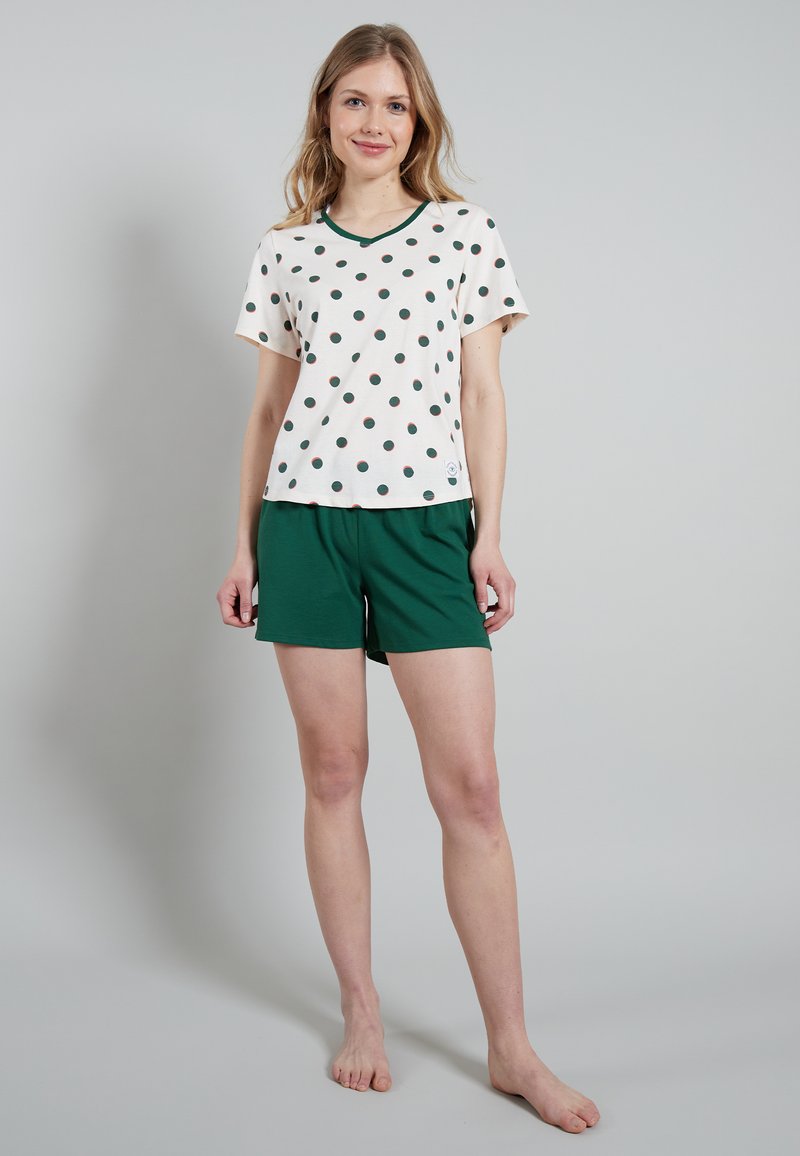 TOM TAILOR SET - Pyjama set - weiß mittel punkte/white - Zalando.de