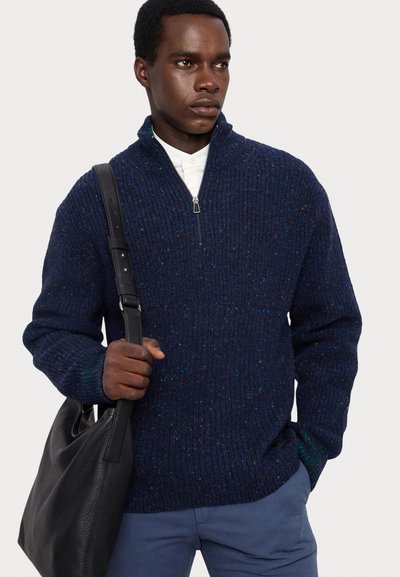 PS Paul Smith SWEATER ZIP NECK - Pullover - dark blue