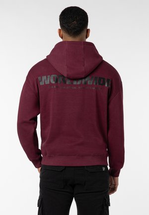 WORLDWIDE - Kapuzenpullover - dark red