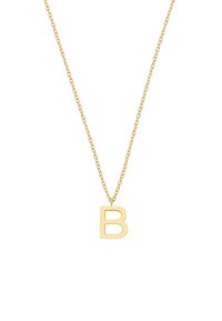 Necklace od zlatnog lanca s privjeskom malog slova "b". Lancer ima klasičan dizajn karika s poliranim završetkom.