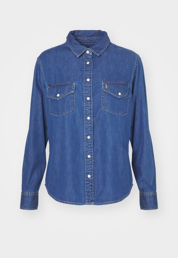 REGULAR SHIRT - Button-down blouse - denim2