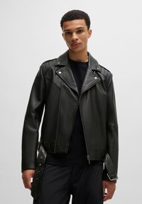 HUGO LOWIS-5 - Usnjena jakna - black