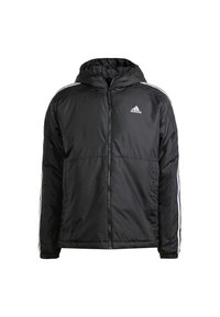 adidas Sportswear ESSENTIALS 3-STRIPES INSULATED HOODED - Zimná bunda - black