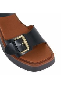 Dune London JUPITER - Sandalen met plateauzool - black