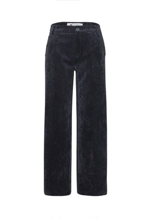 Street One, MID WAIST STRAIGHT LEG HOSE MIT KNÖPFEN - Pantalon classique - indigo night