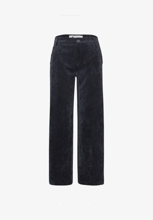 Street One, MID WAIST STRAIGHT LEG HOSE MIT KNÖPFEN - Pantalon classique - indigo night