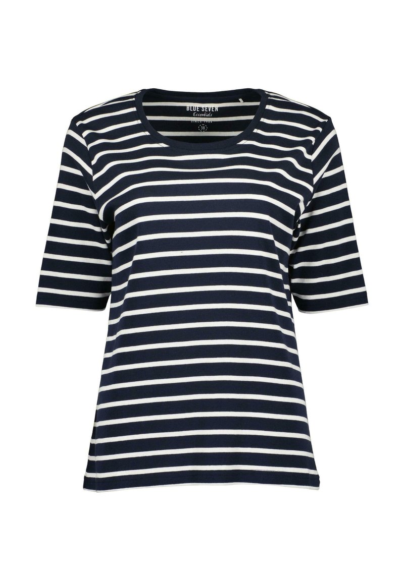 BLUE SEVEN T-shirt print donkerblauw