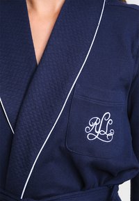 Lauren Ralph Lauren QUILTED COLLAR ROBE - Accappatoio - windsor navy