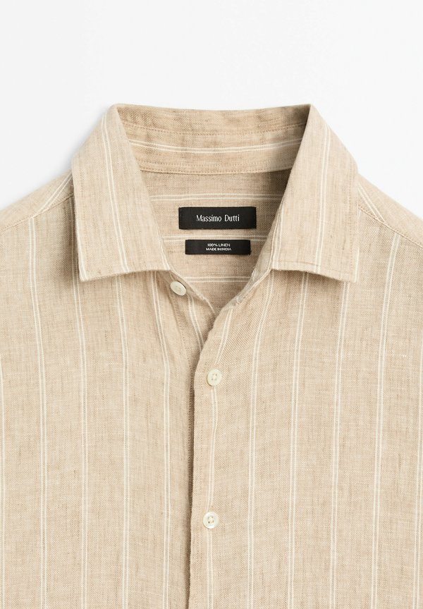 REGULAR FIT DOUBLE-STRIPE - Shirt - beige2