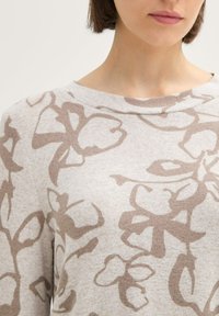 TOM TAILOR GEMUSTERTES - Longsleeve - cosy taupe floral design