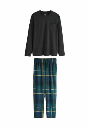 REGULAR FIT - CHECK LONG SLEEVE SET - Yöasusetti - green