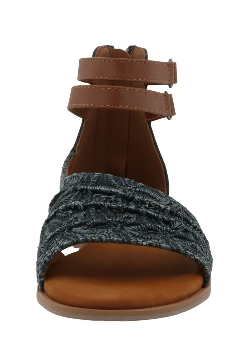 MUSTANG mens 4152-703Flat sandal, Dark Blue