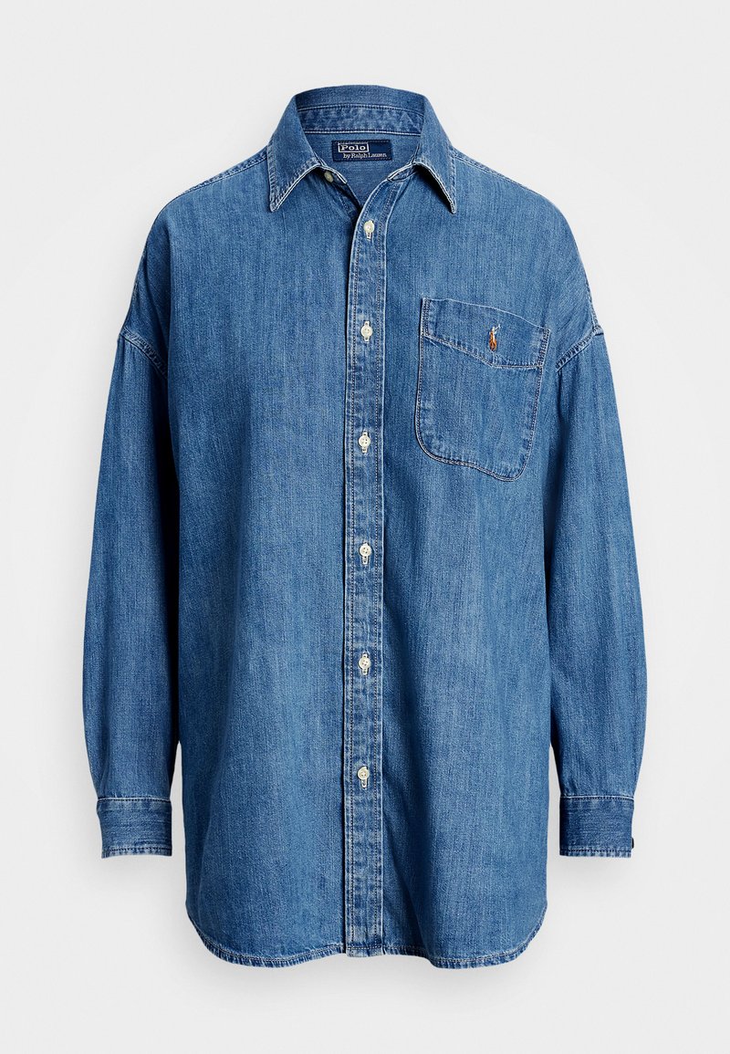 Polo Ralph Lauren OVERSIZE LONG DENIM SHIRT - Button-down blouse - golfito