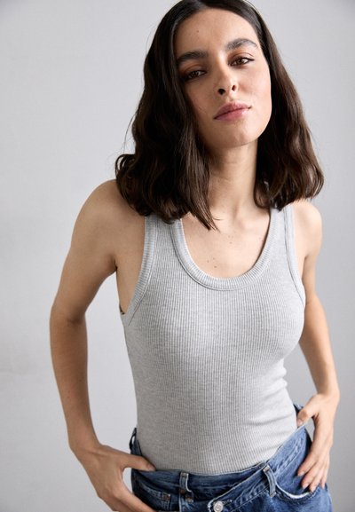 Agolde POPPY TANK - Top - grey heather