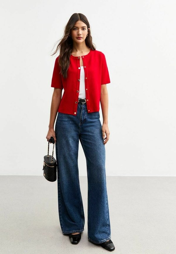 COMPACT KNIT SHORT SLEEVE - Strickjacke