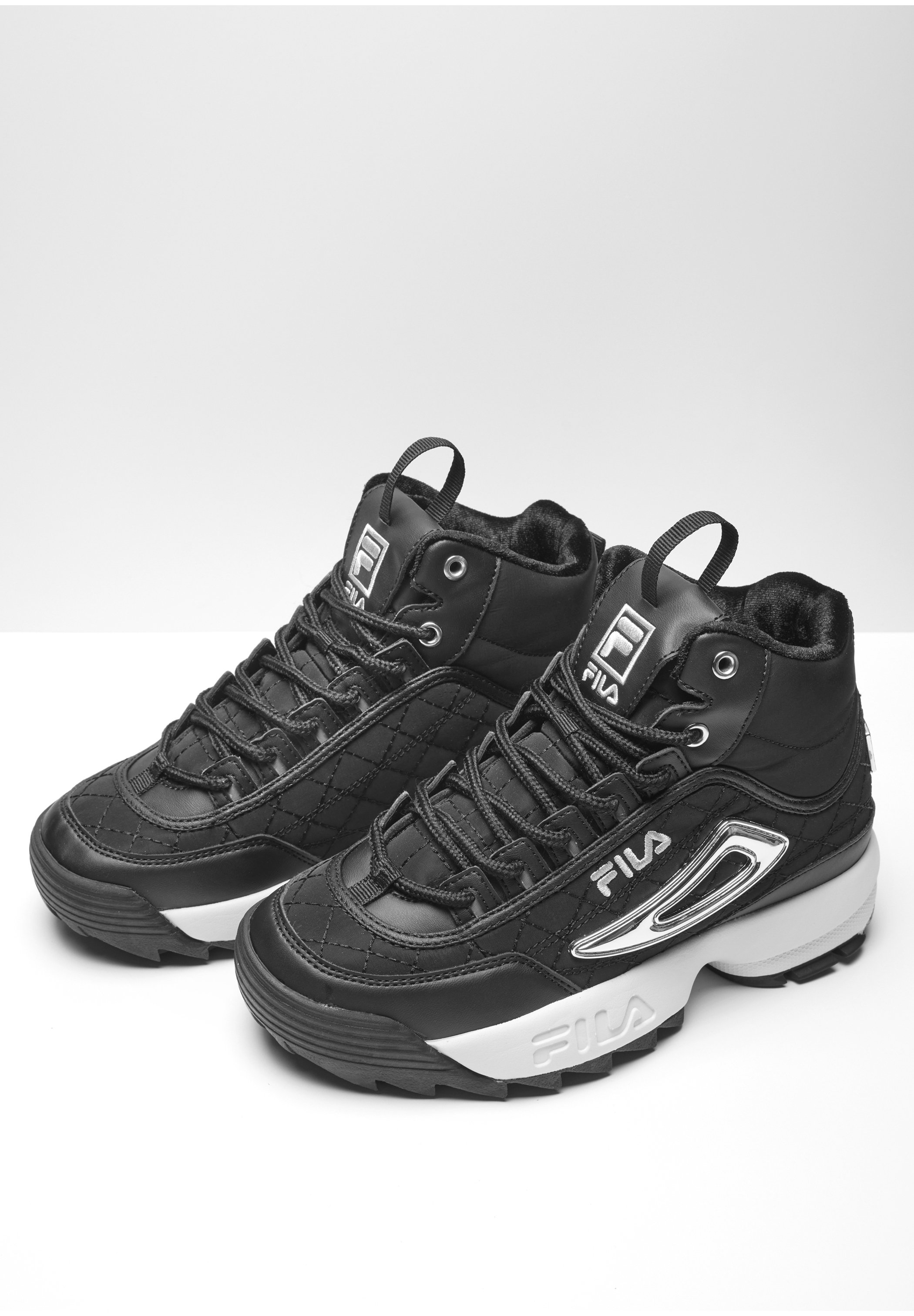 Fila DISRUPTOR - Sneakers laag - black / silver/zwart denim/blackdenim -  Zalando.nl