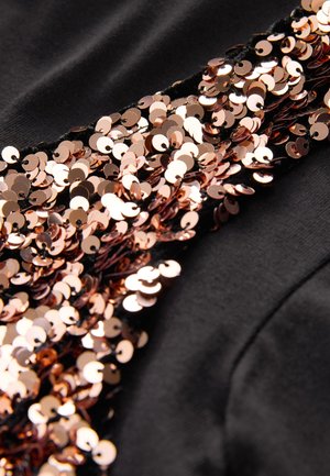 Next REGULAR FIT - SEQUIN SET - Navadna majica - bronze