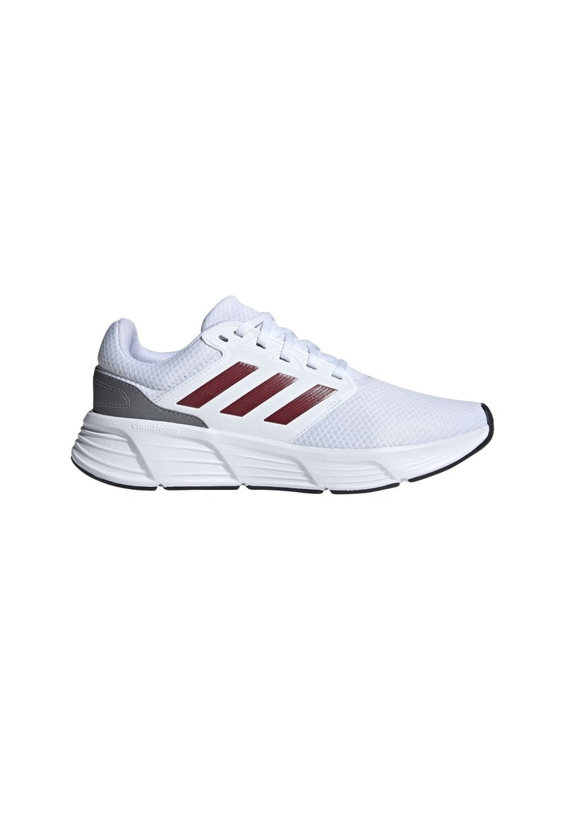 adidas Performance GALAXY 6 M - Chaussures de running sur route - cloud white   shadow red   iron metallic