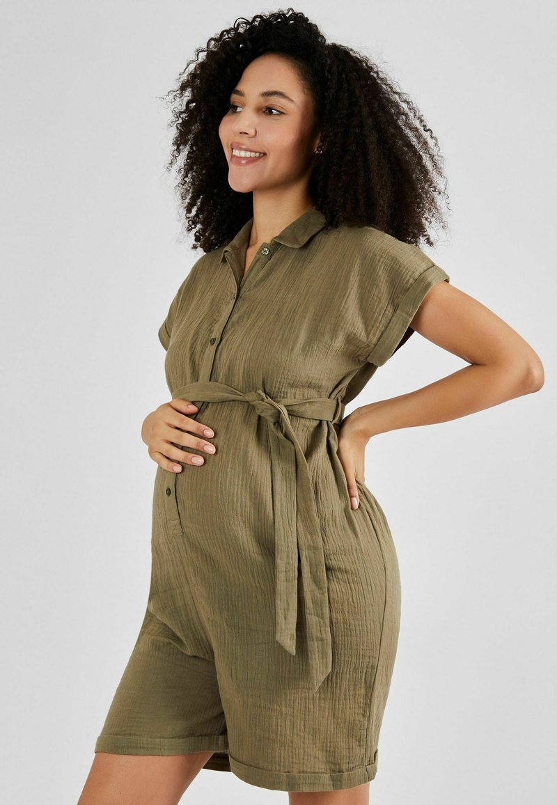 JoJo Maman Bébé MATERNITY PLAY REGULAR FIT - Kombinezons - khaki