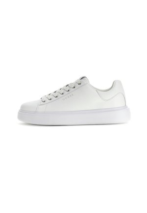 Guess PLAZA LOGO SNEAKERS - Baskets basses - weiß