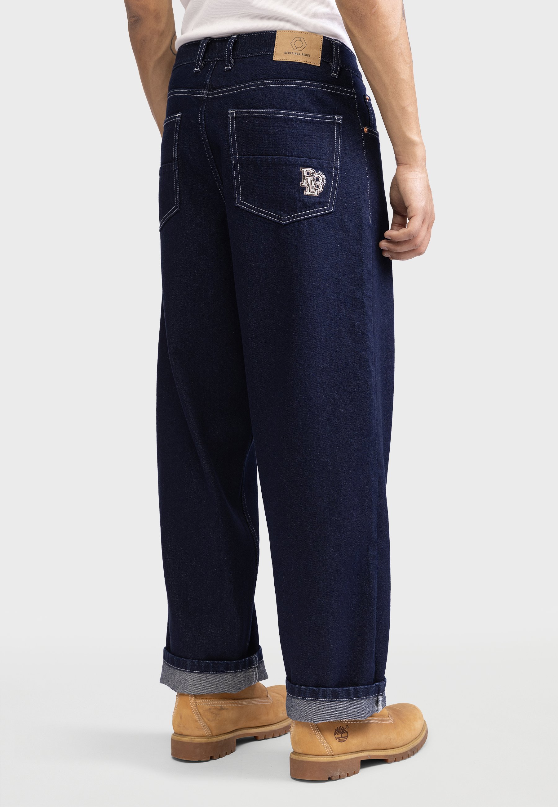 Redefined Rebel KINGSTON - Baggy Jeans - raw denim/blue - Zalando